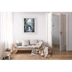 Amants Bleus sous le Voile de la Jungle