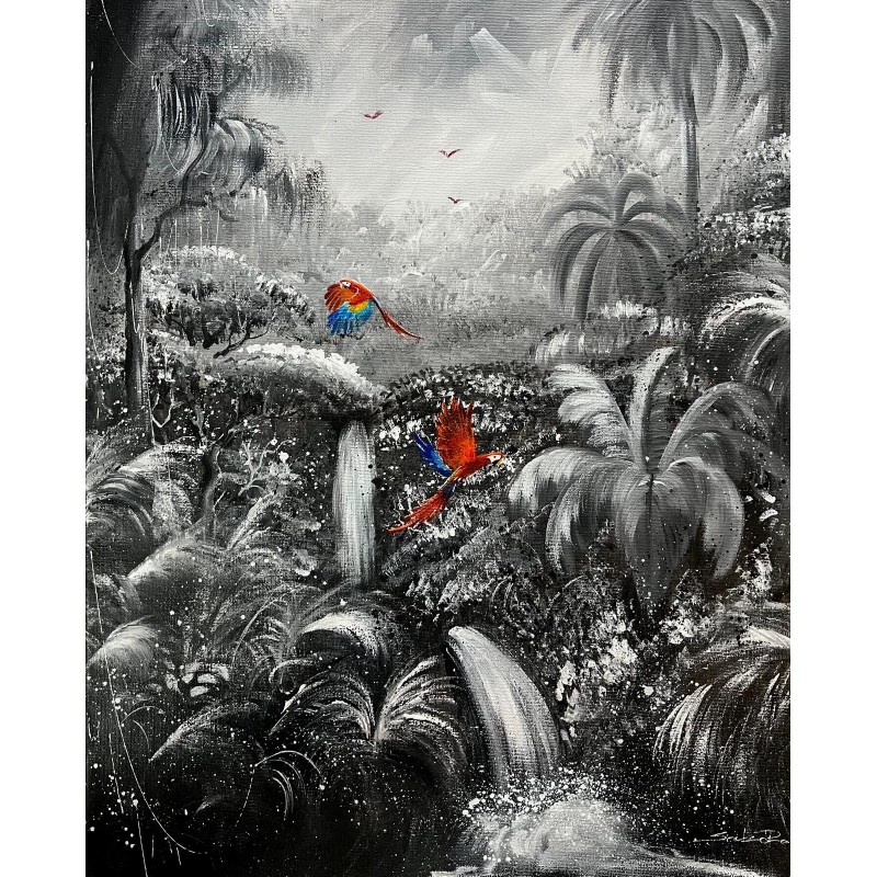 Deux éclats rouges dans l’ombre amazonienne